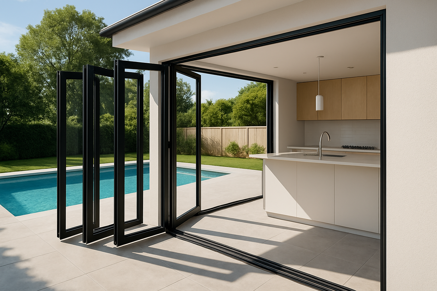 VLX 100 Bifold / Folding Door in Las Vegas, NV | Viewlux Windows And Doors Paradise NV — detail 4